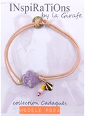 armbandje Rosa okergeel